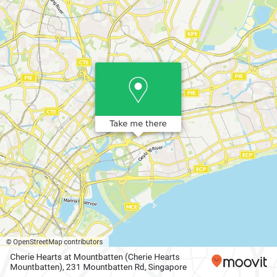 Cherie Hearts at Mountbatten (Cherie Hearts Mountbatten), 231 Mountbatten Rd map