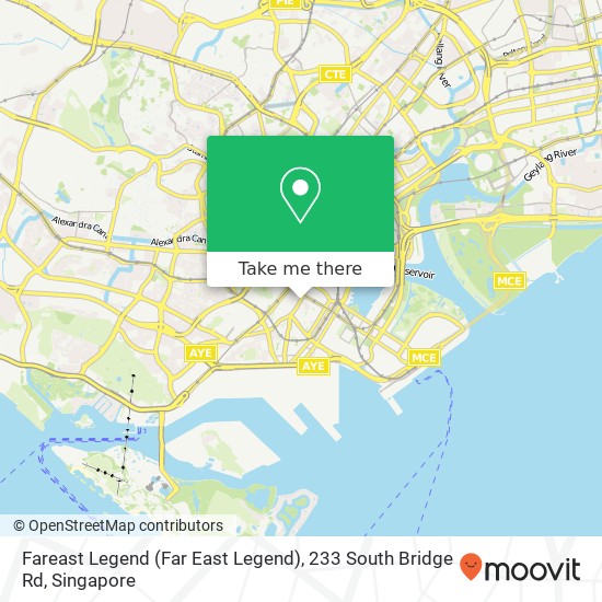 Fareast Legend (Far East Legend), 233 South Bridge Rd地图