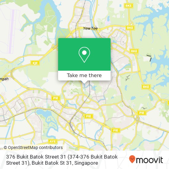 376 Bukit Batok Street 31 (374-376 Bukit Batok Street 31), Bukit Batok St 31地图