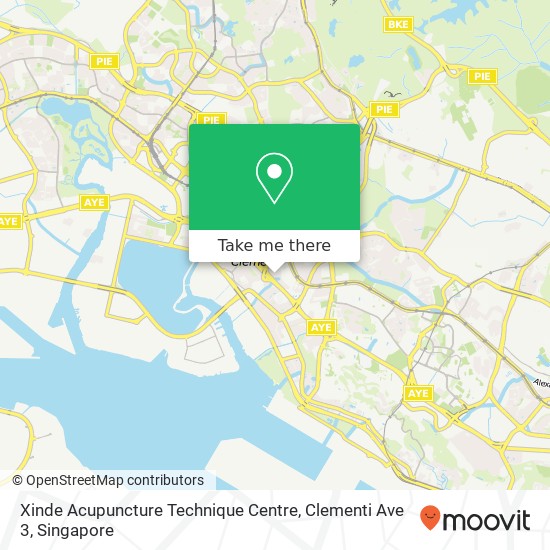 Xinde Acupuncture Technique Centre, Clementi Ave 3 map