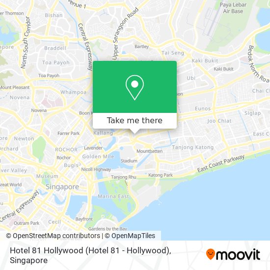 Hotel 81 Hollywood map
