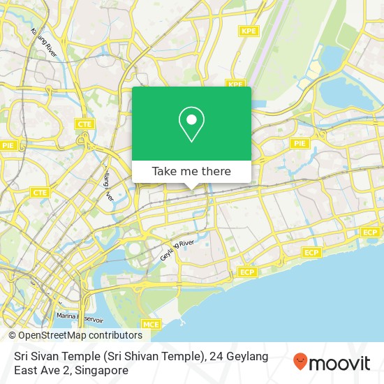 Sri Sivan Temple (Sri Shivan Temple), 24 Geylang East Ave 2地图