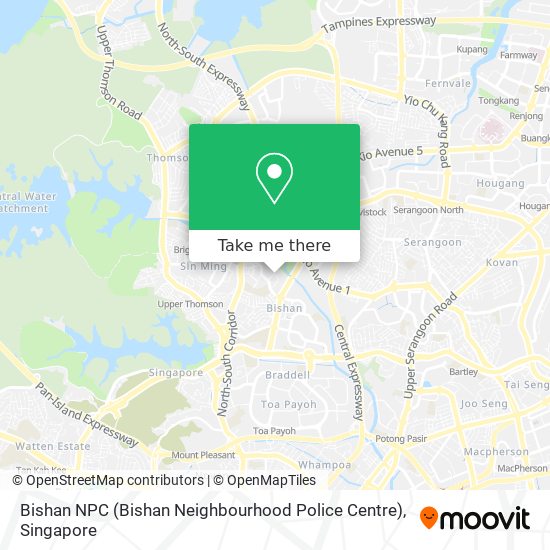 Bishan NPC (Bishan Neighbourhood Police Centre) map