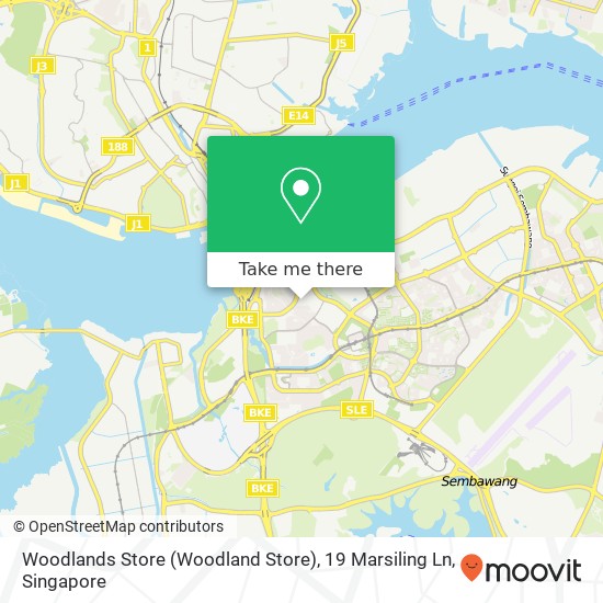 Woodlands Store (Woodland Store), 19 Marsiling Ln地图