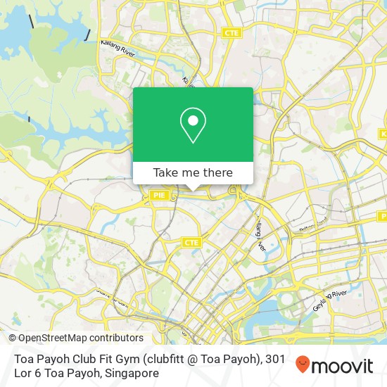 Toa Payoh Club Fit Gym (clubfitt @ Toa Payoh), 301 Lor 6 Toa Payoh map