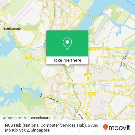 NCS Hub (National Computer Services Hub), 5 Ang Mo Kio St 62地图