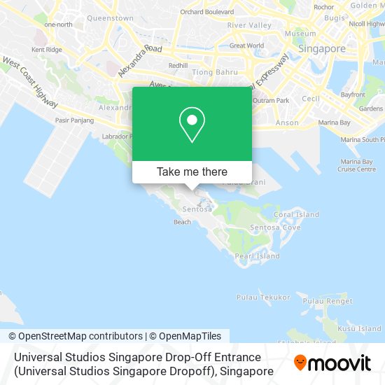 Universal Studios Singapore Drop-Off Entrance (Universal Studios Singapore Dropoff) map