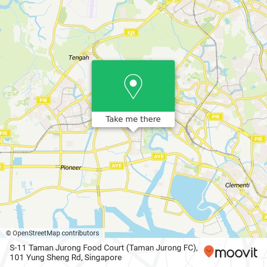 S-11 Taman Jurong Food Court (Taman Jurong FC), 101 Yung Sheng Rd map
