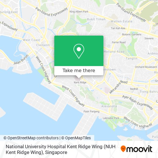 National University Hospital Kent Ridge Wing (NUH Kent Ridge Wing) map