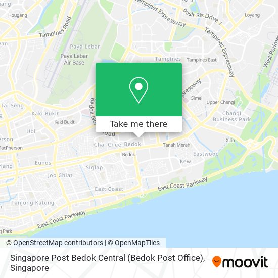 Singapore Post Bedok Central (Bedok Post Office)地图