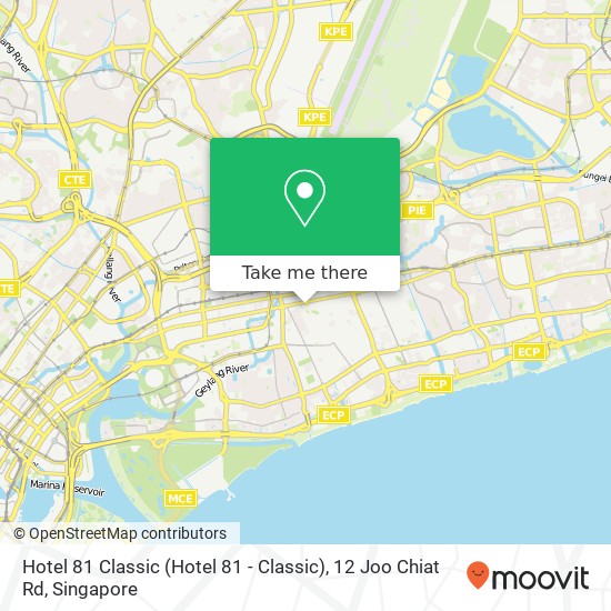 Hotel 81 Classic (Hotel 81 - Classic), 12 Joo Chiat Rd地图