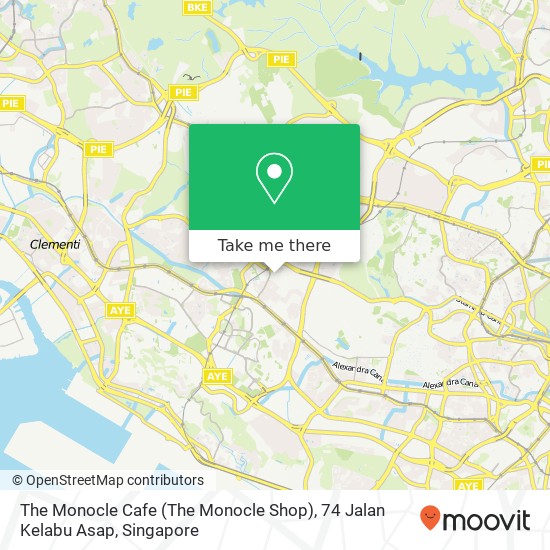 The Monocle Cafe (The Monocle Shop), 74 Jalan Kelabu Asap map