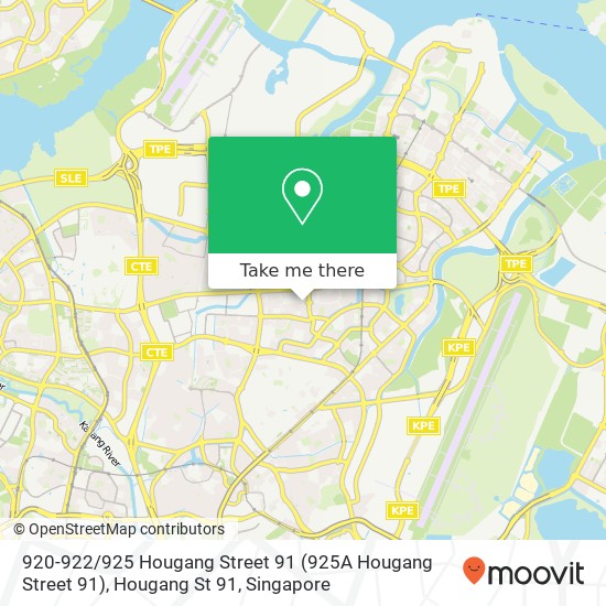 920-922 / 925 Hougang Street 91 (925A Hougang Street 91), Hougang St 91 map