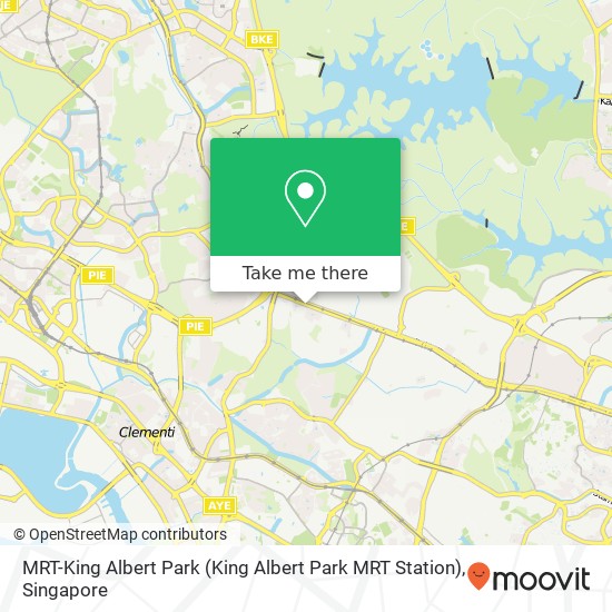 MRT-King Albert Park map