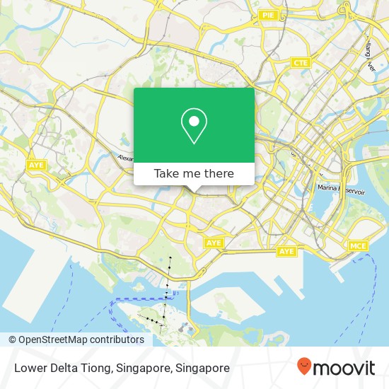 Lower Delta Tiong, Singapore map