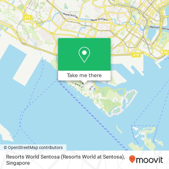 Resorts World Sentosa map