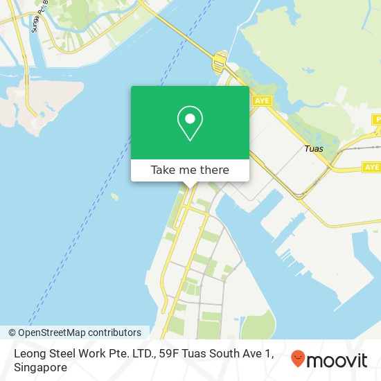 Leong Steel Work Pte. LTD., 59F Tuas South Ave 1 map