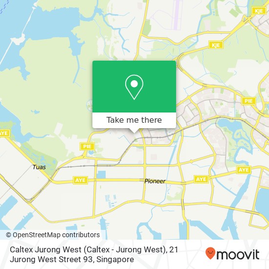 Caltex Jurong West (Caltex - Jurong West), 21 Jurong West Street 93地图