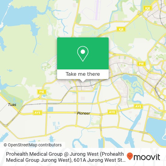 Prohealth Medical Group @ Jurong West (Prohealth Medical Group Jurong West), 601A Jurong West St 62地图