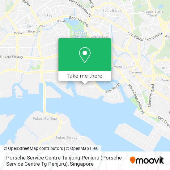 Porsche Service Centre Tanjong Penjuru map