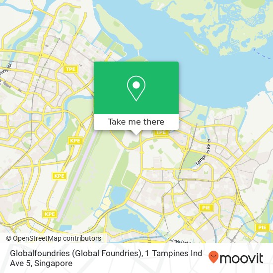 Globalfoundries (Global Foundries), 1 Tampines Ind Ave 5 map
