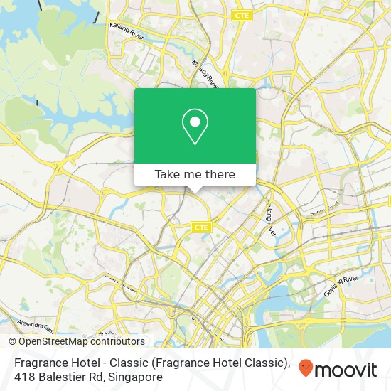 Fragrance Hotel - Classic (Fragrance Hotel Classic), 418 Balestier Rd地图