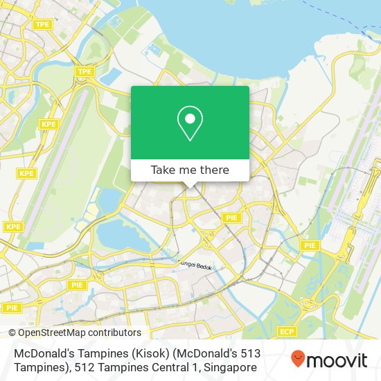 McDonald's Tampines (Kisok) (McDonald's 513 Tampines), 512 Tampines Central 1地图