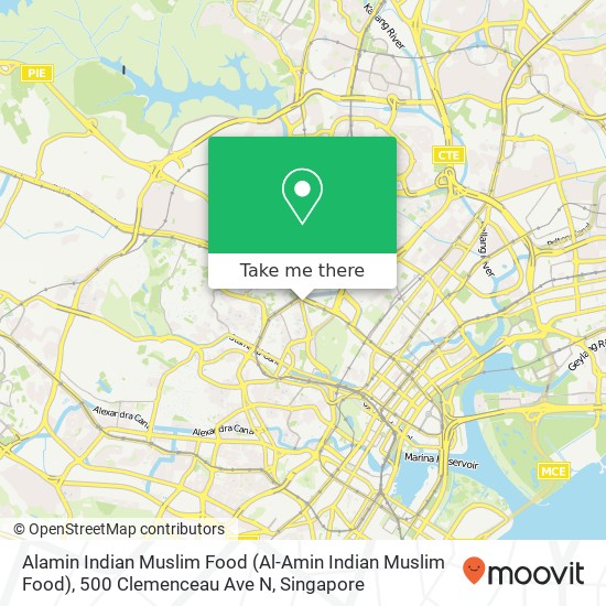 Alamin Indian Muslim Food (Al-Amin Indian Muslim Food), 500 Clemenceau Ave N地图