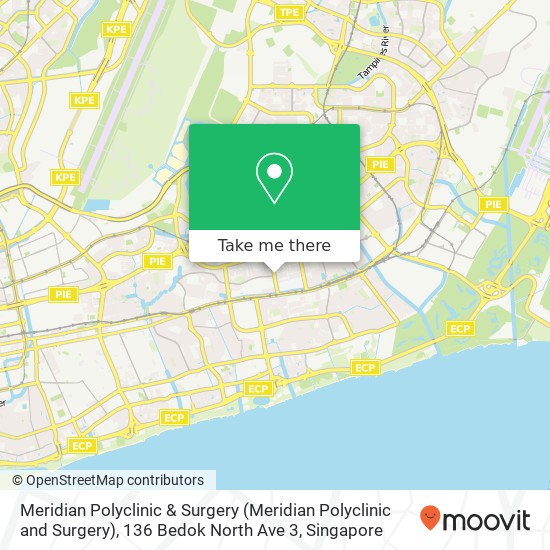 Meridian Polyclinic & Surgery (Meridian Polyclinic and Surgery), 136 Bedok North Ave 3 map