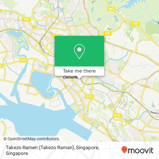 Takezo Ramen (Takezo Raman), Singapore map