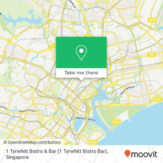 1 Tyrwhitt Bistro & Bar地图