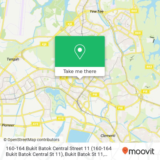 160-164 Bukit Batok Central Street 11 (160-164 Bukit Batok Central St 11), Bukit Batok St 11地图