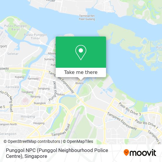 Punggol NPC (Punggol Neighbourhood Police Centre) map