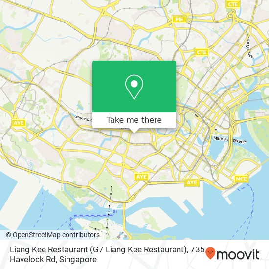 Liang Kee Restaurant (G7 Liang Kee Restaurant), 735 Havelock Rd地图