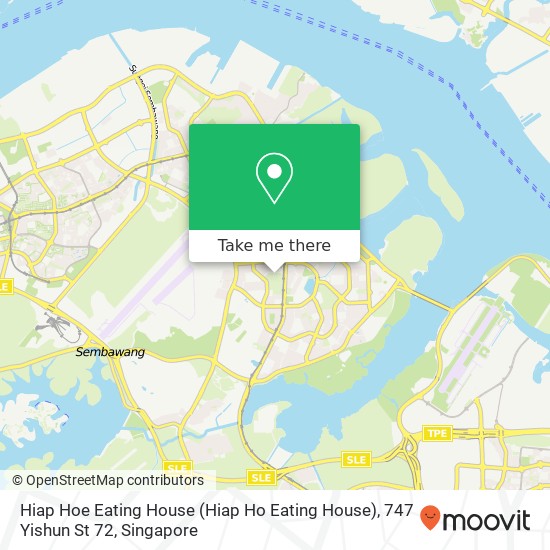 Hiap Hoe Eating House (Hiap Ho Eating House), 747 Yishun St 72 map