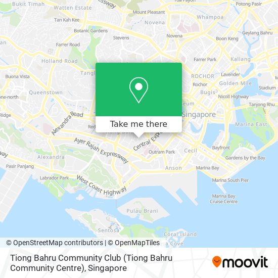 Tiong Bahru Community Club map
