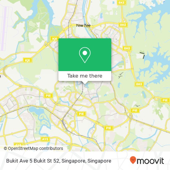 Bukit Ave 5 Bukit St 52, Singapore map