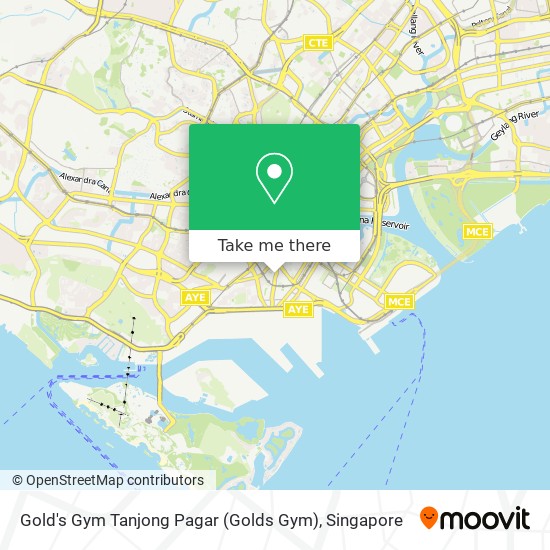 Gold's Gym Tanjong Pagar (Golds Gym) map