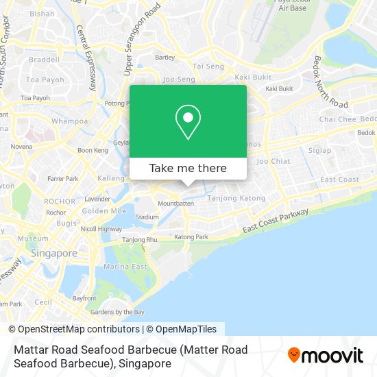Mattar Road Seafood Barbecue map