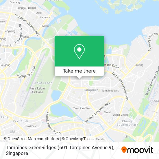 Tampines GreenRidges (601 Tampines Avenue 9) map