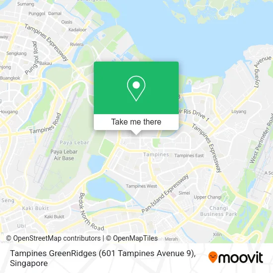 Tampines GreenRidges (601 Tampines Avenue 9)地图