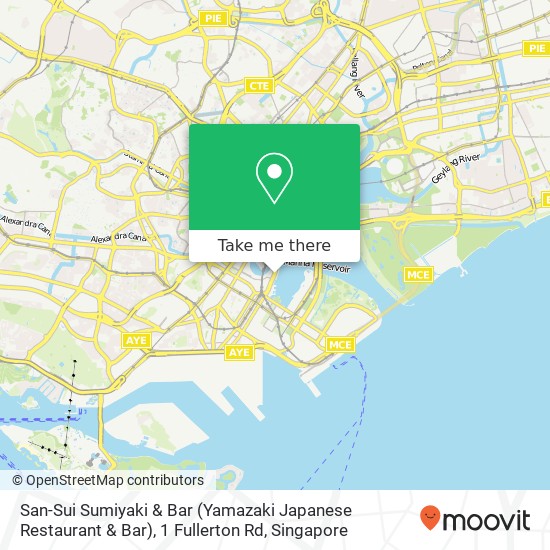 San-Sui Sumiyaki & Bar (Yamazaki Japanese Restaurant & Bar), 1 Fullerton Rd map