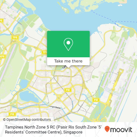 Tampines North Zone 5 RC (Pasir Ris South Zone '5' Residents' Committee Centre)地图