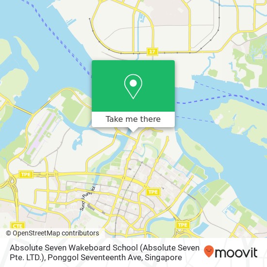 Absolute Seven Wakeboard School (Absolute Seven Pte. LTD.), Ponggol Seventeenth Ave map