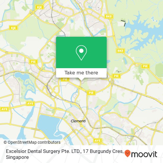 Excelsior Dental Surgery Pte. LTD., 17 Burgundy Cres地图