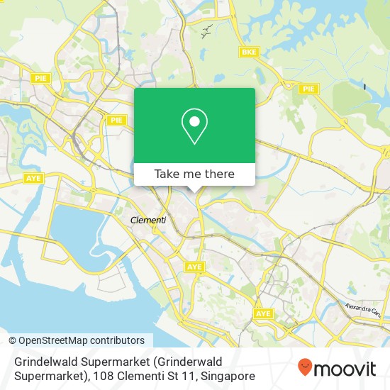 Grindelwald Supermarket (Grinderwald Supermarket), 108 Clementi St 11 map