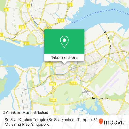 Sri Siva-Krishna Temple (Sri Sivakrishnan Temple), 31 Marsiling Rise地图