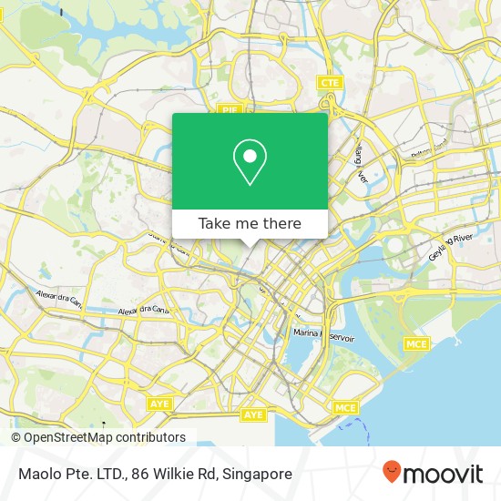 Maolo Pte. LTD., 86 Wilkie Rd map