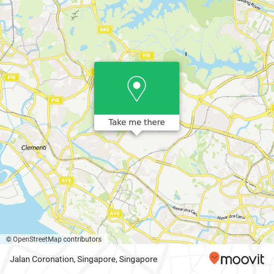 Jalan Coronation, Singapore map