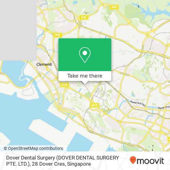 Dover Dental Surgery (DOVER DENTAL SURGERY PTE. LTD.), 28 Dover Cres地图